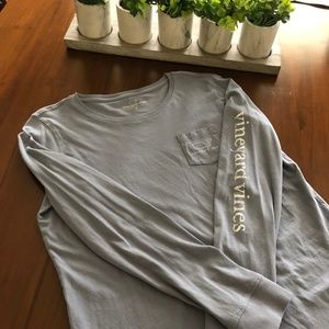 Vineyard Vines Long Sleeve Pocket Tee Size Small